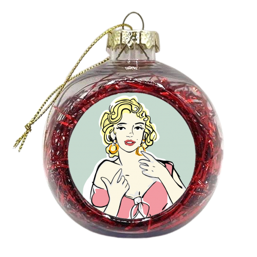 Marilyn - xmas bauble by Bec Broomhall