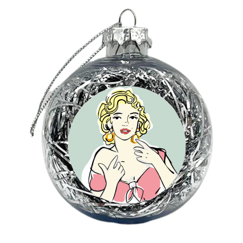 Marilyn - xmas bauble by Bec Broomhall