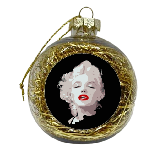 Marilyn - xmas bauble by Isabella Zietsman
