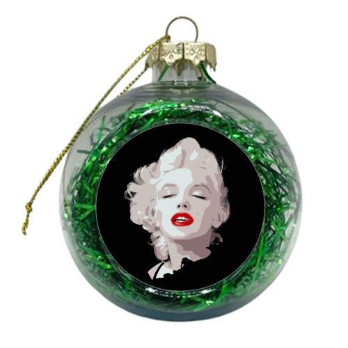 Marilyn - xmas bauble by Isabella Zietsman