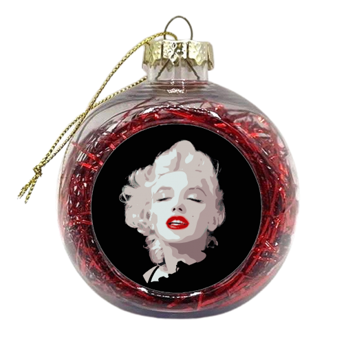 Marilyn - xmas bauble by Isabella Zietsman