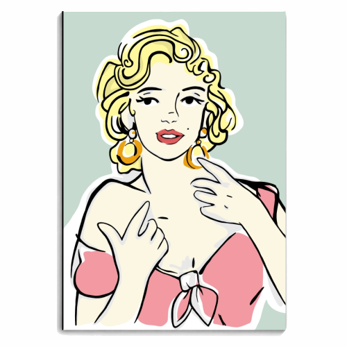 Marilyn - personalised A4, A5, A6 notebook by Bec Broomhall