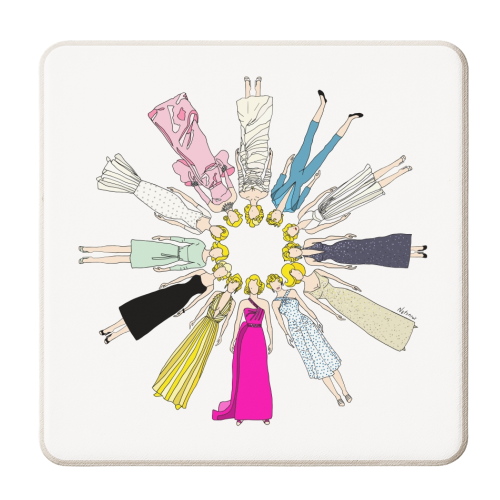 Marilyn - personalised beer coaster by Notsniw Art