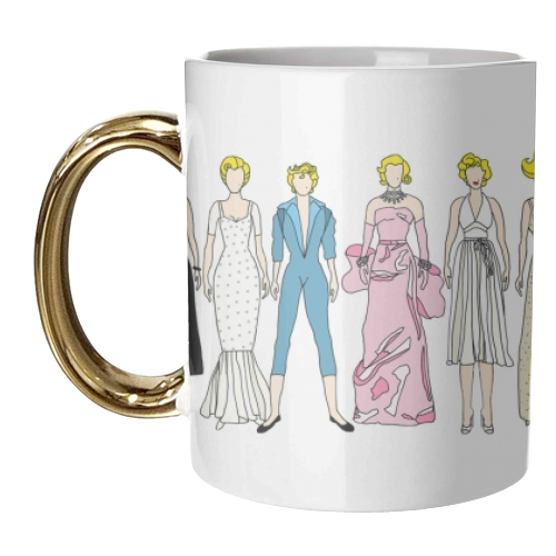 Marilyn - unique mug by Notsniw Art