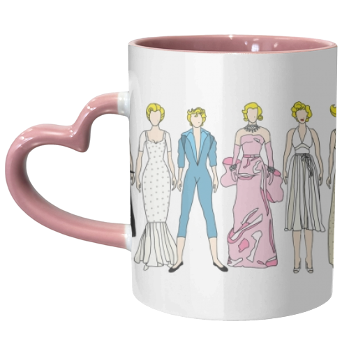 Marilyn - unique mug by Notsniw Art