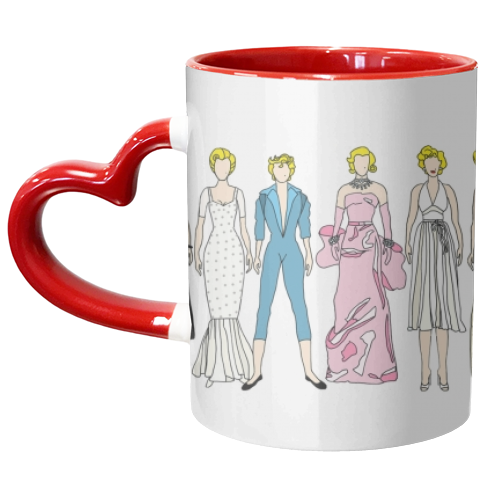 Marilyn - unique mug by Notsniw Art