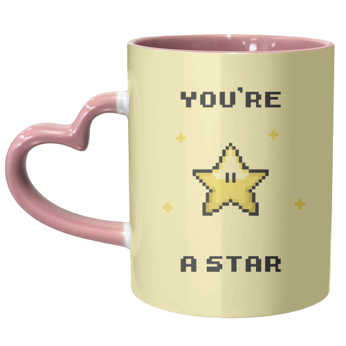 Mario - You're a Star - unique mug by Rishi Patel