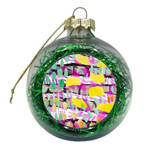 Mark Making  - xmas bauble by Rosemaria Romero