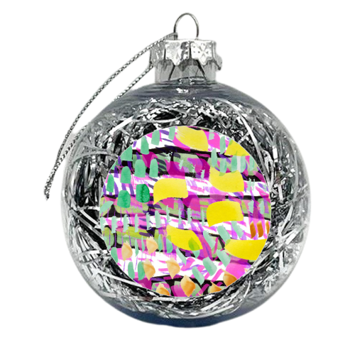 Mark Making  - xmas bauble by Rosemaria Romero