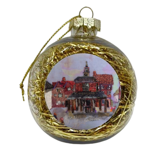Market Square, Princes Risborough - xmas bauble by Barbara Shaw