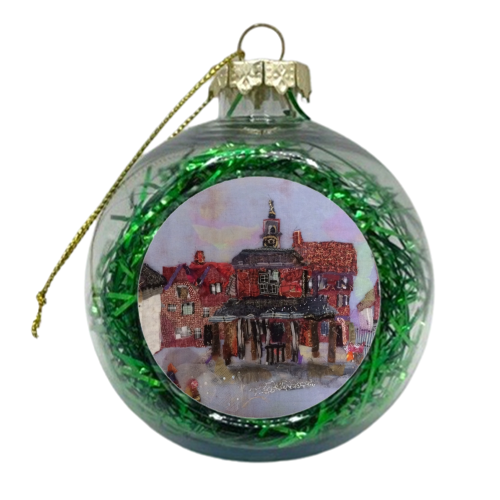 Market Square, Princes Risborough - xmas bauble by Barbara Shaw