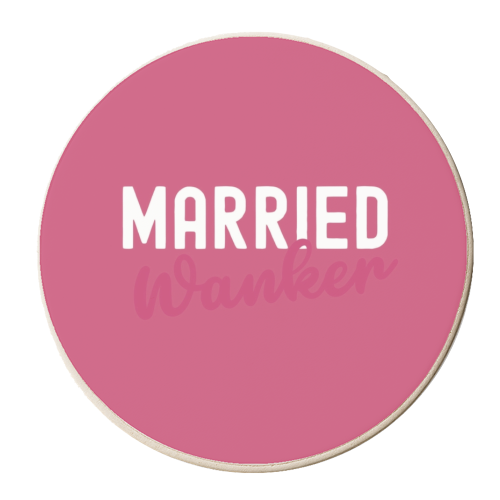 Married Wanker - personalised beer coaster by Giddy Kipper