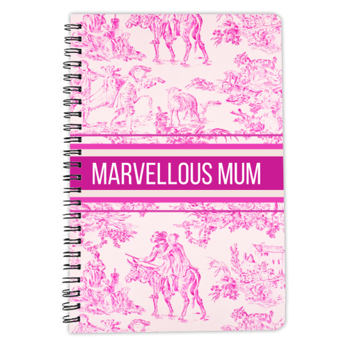 MARVELLOUS MUM - personalised A4, A5, A6 notebook by Lilly Rose