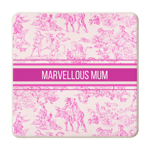 MARVELLOUS MUM - personalised beer coaster by Lilly Rose
