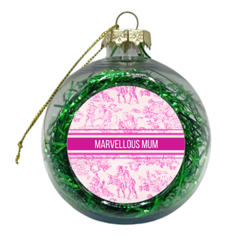 MARVELLOUS MUM - xmas bauble by Lilly Rose