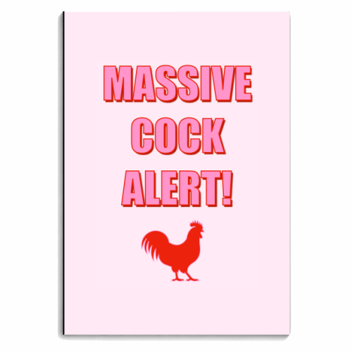 Massive Cock Alert - personalised A4, A5, A6 notebook by Adam Regester
