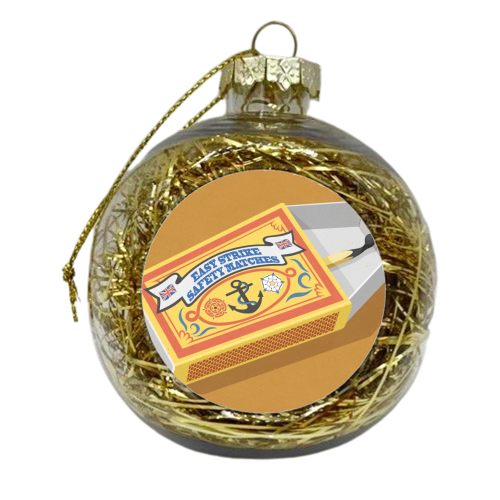 match box coffin - xmas bauble by John Holcroft