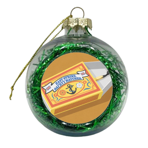 match box coffin - xmas bauble by John Holcroft