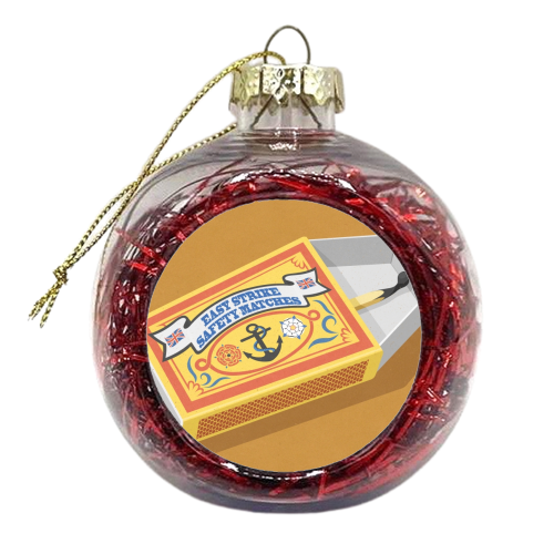 match box coffin - xmas bauble by John Holcroft