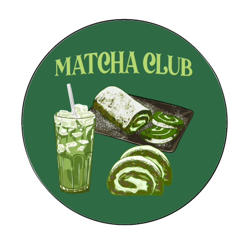 Matcha Club - Circle Sticker by EZbie