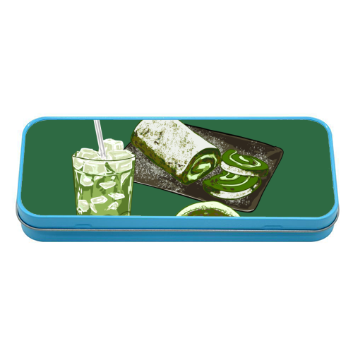 Matcha Club - tin pencil case by EZbie