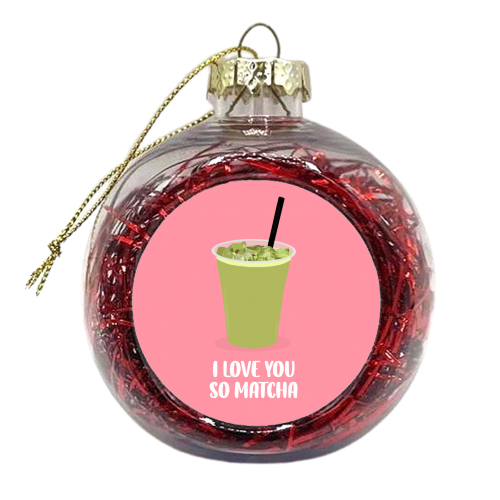 Matcha - xmas bauble by Pink and Pip