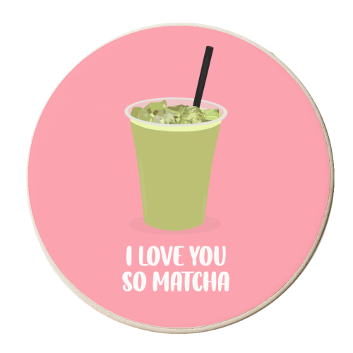 Matcha - personalised beer coaster by Pink and Pip