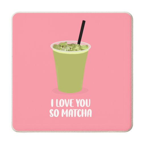 Matcha - personalised beer coaster by Pink and Pip