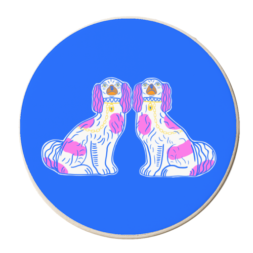 Matching Dogs - personalised beer coaster by Adam Regester