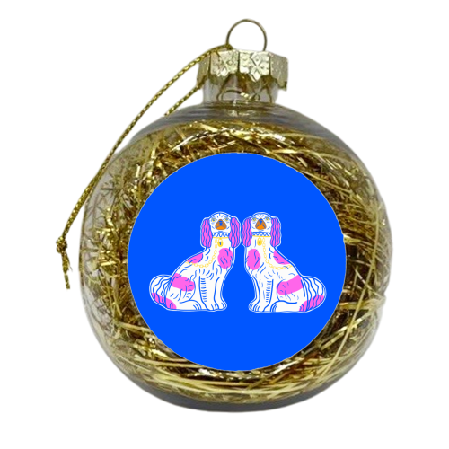 Matching Dogs - xmas bauble by Adam Regester