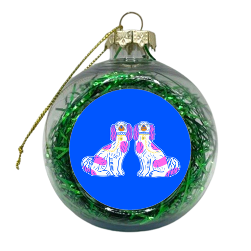 Matching Dogs - xmas bauble by Adam Regester