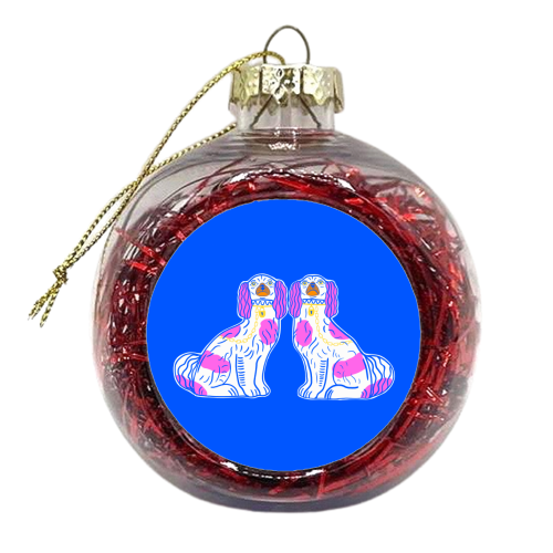 Matching Dogs - xmas bauble by Adam Regester
