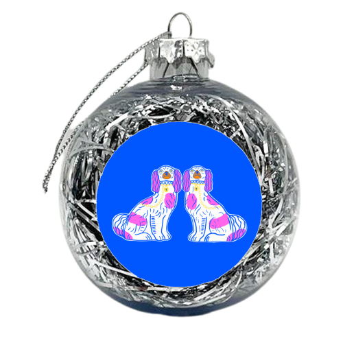 Matching Dogs - xmas bauble by Adam Regester