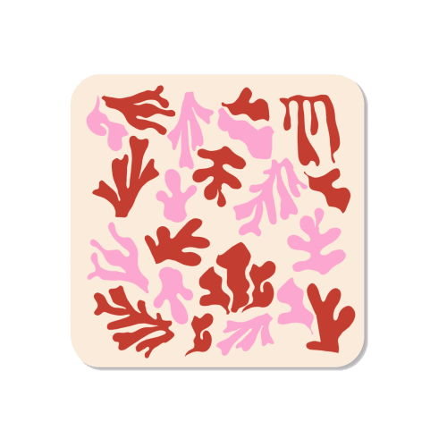 Matisse Pink & Red Abstract Pattern - Magnet by AbstraHaus by EZbie