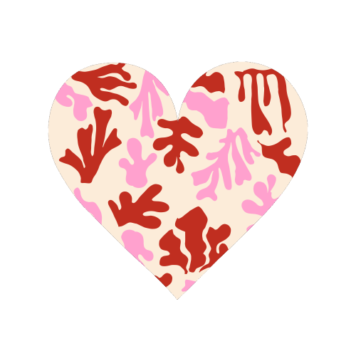 Matisse Pink & Red Abstract Pattern - Magnet by AbstraHaus by EZbie