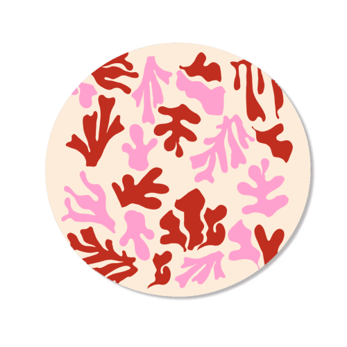 Matisse Pink & Red Abstract Pattern - Magnet by AbstraHaus by EZbie