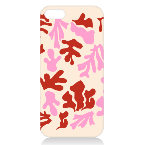 Matisse Pink & Red Abstract Pattern - unique phone case by AbstraHaus by EZbie