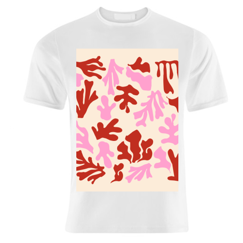 Matisse Pink & Red Abstract Pattern - unique t shirt by AbstraHaus by EZbie