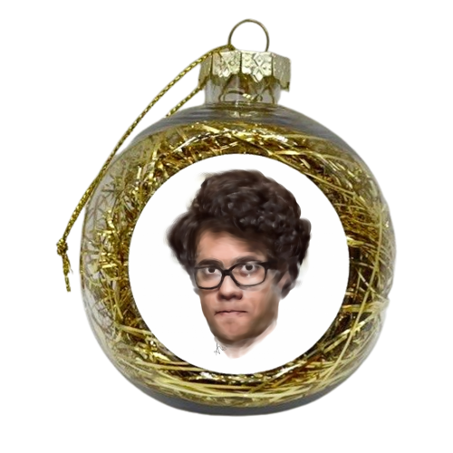 Maurice Moss - xmas bauble by Mat Hall