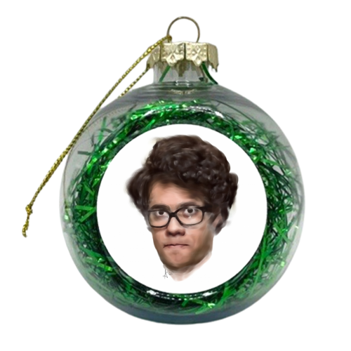 Maurice Moss - xmas bauble by Mat Hall