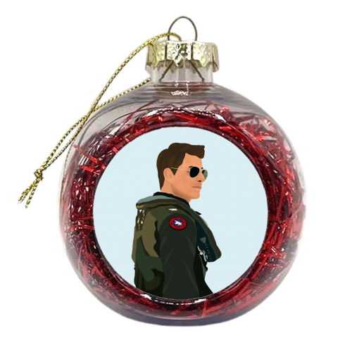 Maverick Top Gun - xmas bauble by Rock and Rose Creative