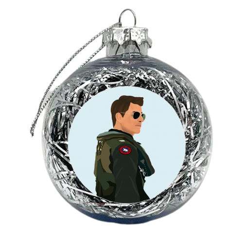 Maverick Top Gun - xmas bauble by Rock and Rose Creative