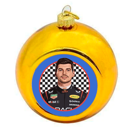 Max - colourful christmas bauble by DOLLY WOLFE
