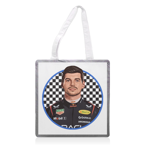 Max - printed canvas tote bag by DOLLY WOLFE