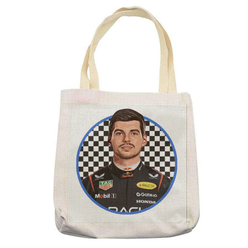 Max - printed canvas tote bag by DOLLY WOLFE