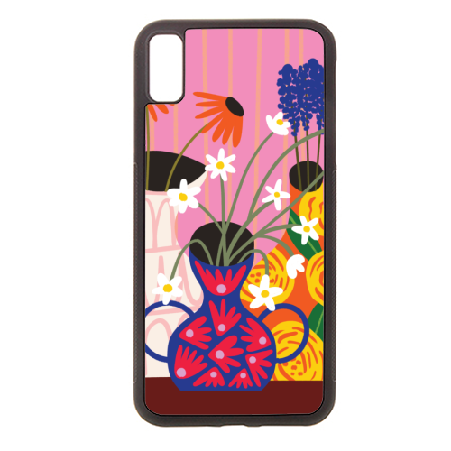 Maximalism Bold Floral Illustration Design - stylish phone case by AbiGoLucky