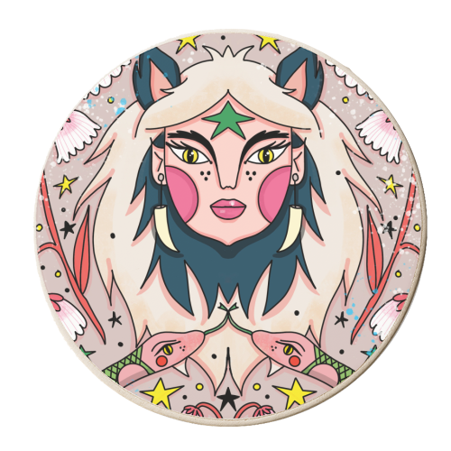 MAY'S CHILD - personalised beer coaster by Nichola Cowdery