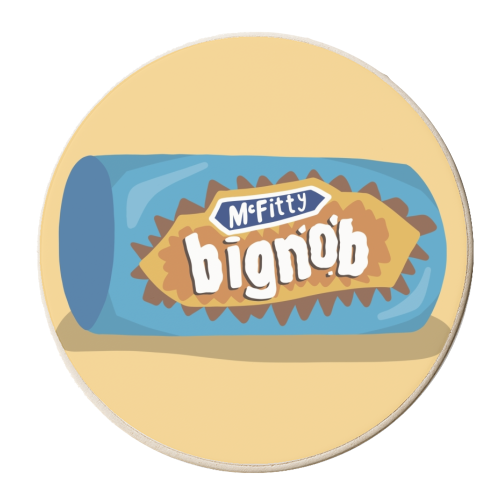 McFitty Big Nob - personalised beer coaster by Running With Scissors