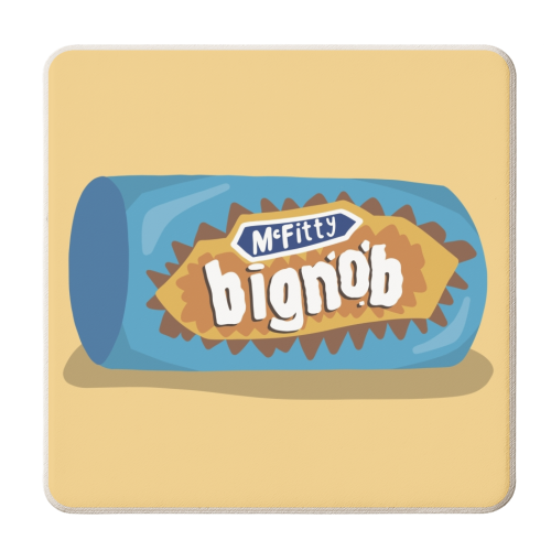 McFitty Big Nob - personalised beer coaster by Running With Scissors