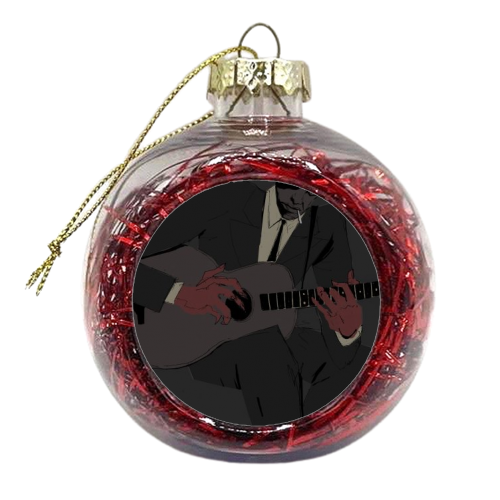 Me and the Devil Blues - xmas bauble by Michael O'Brien